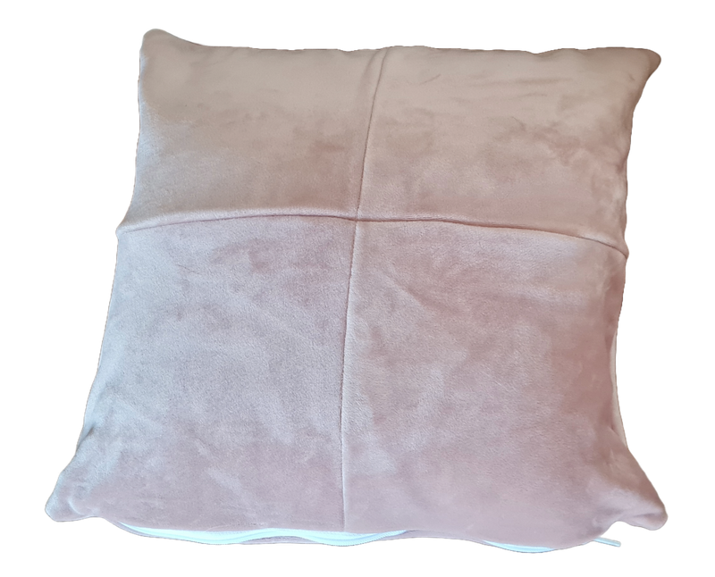 Set 2 huse pernă catifea roz prafuit