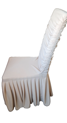 Husa elastica scaun Munchen - milanez bej deschis