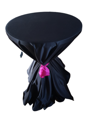 Fata de masa brocart satinat negru
