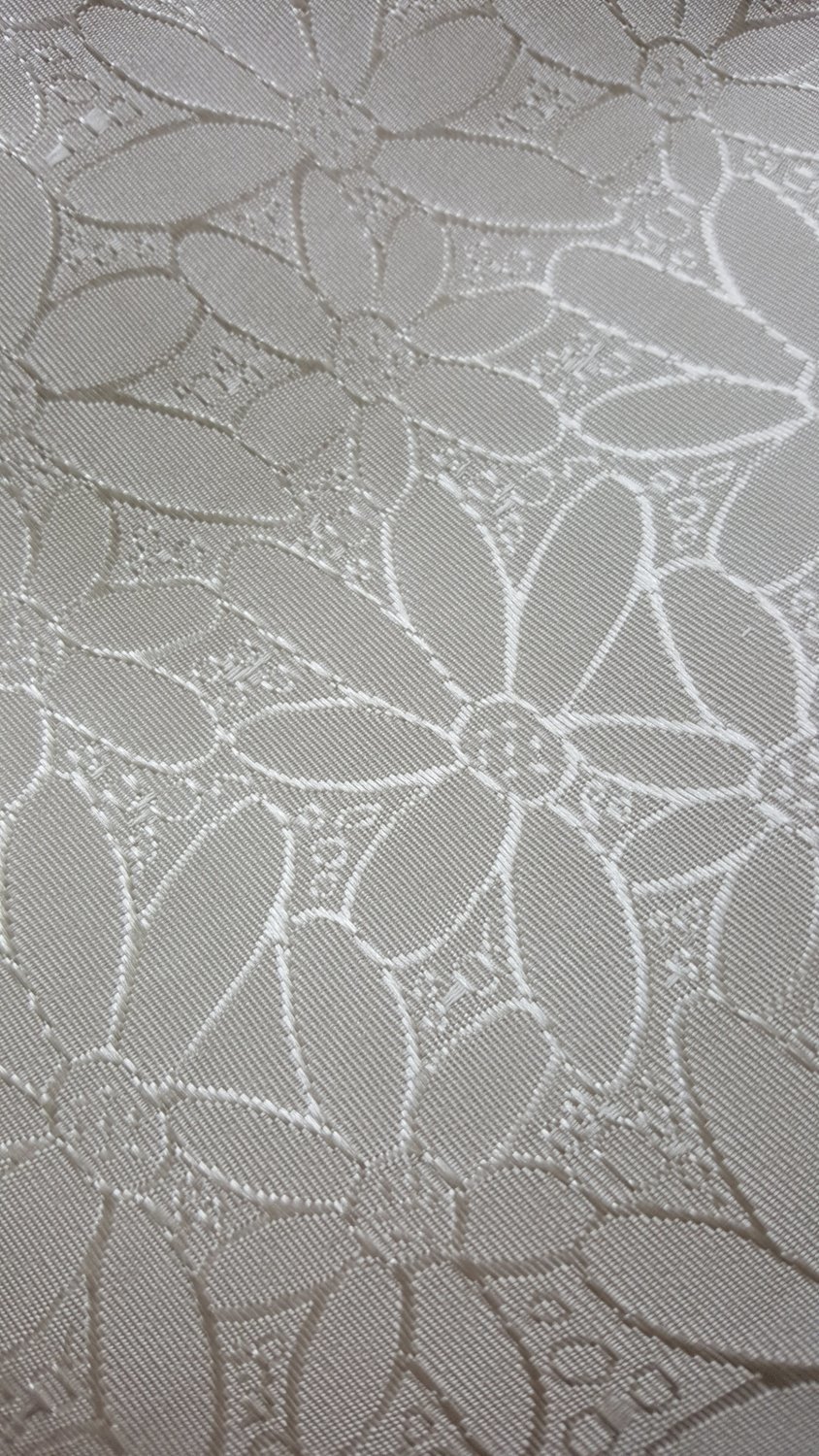 Servet 36x 36 cm brocart ivory flori