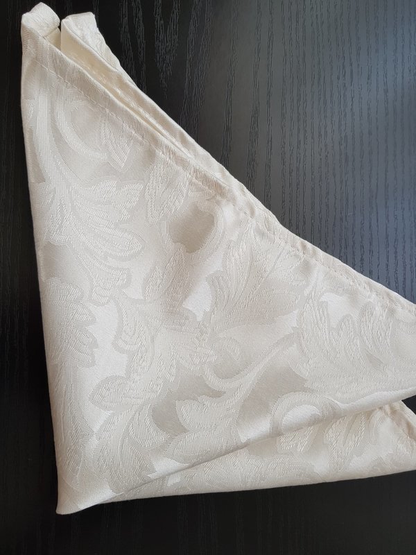 Servet brocart sara ivory crem 40x40 cm