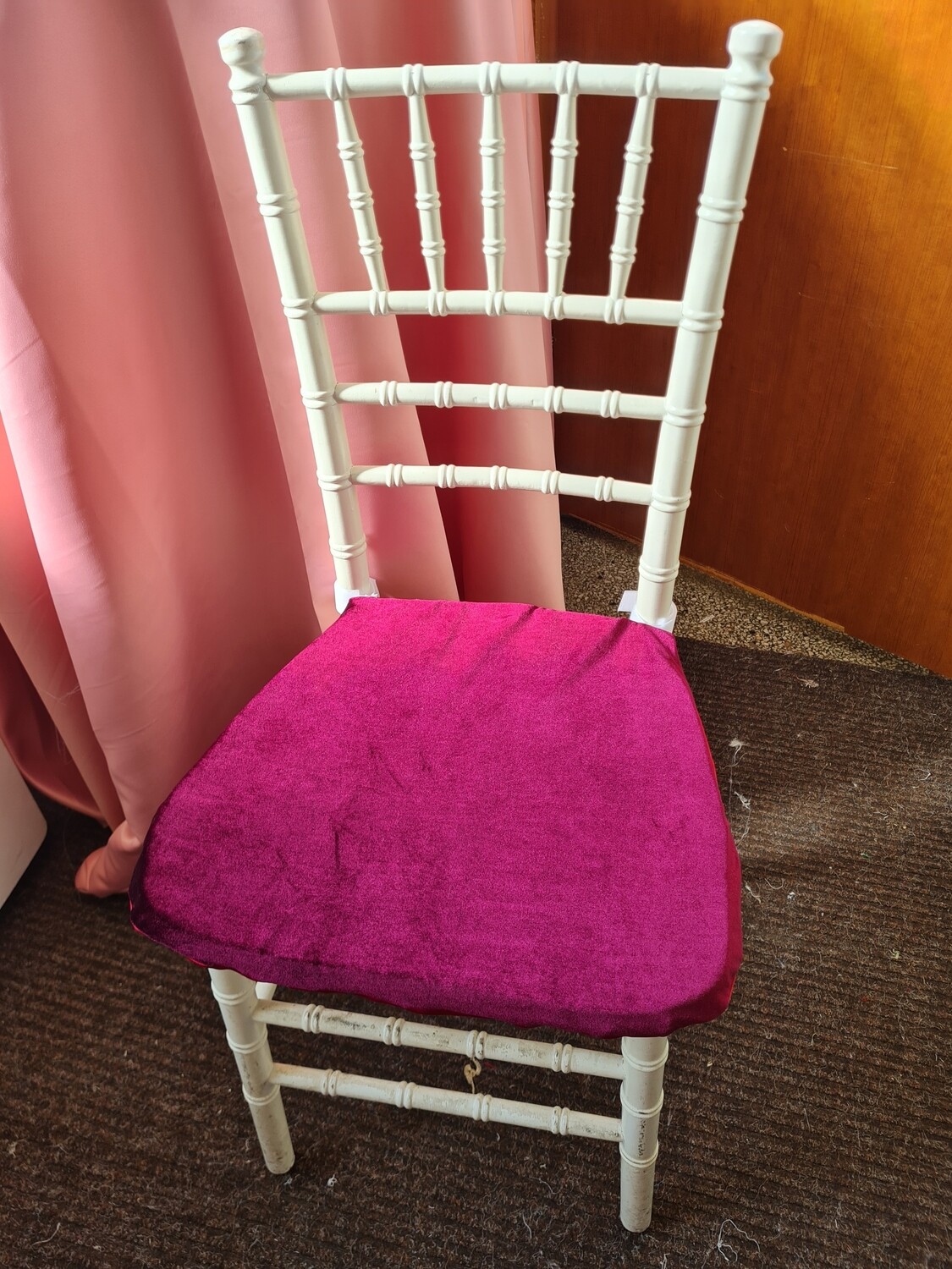 Husă pernă scaun chiavari - vișină putredă