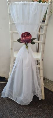 Eșarfe voal alb lungimea 190 cm