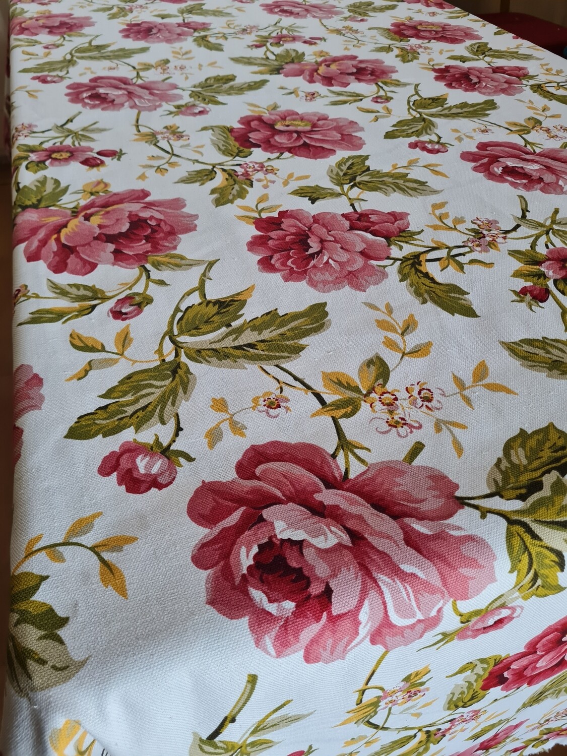 Fata masa bumbac imprimat model bujori