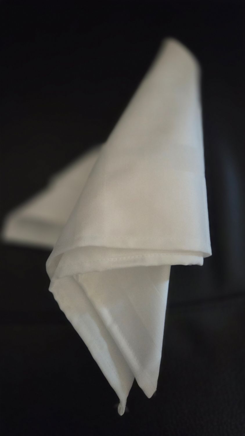 Șervete off-white 50%poly, 50% bbc