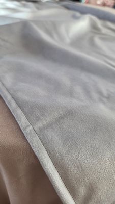 Traverse masa catifea fixă gri-argintiu