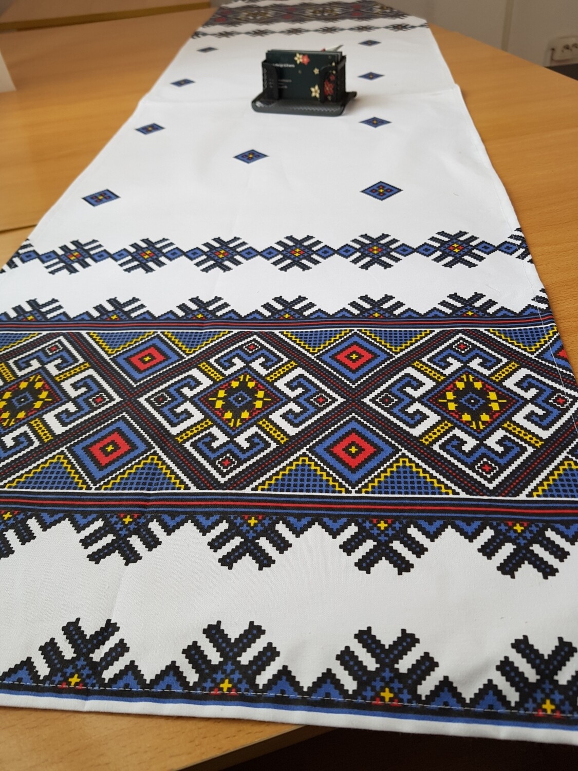 Traversă/ ștergar tematică rustică  (albastru)