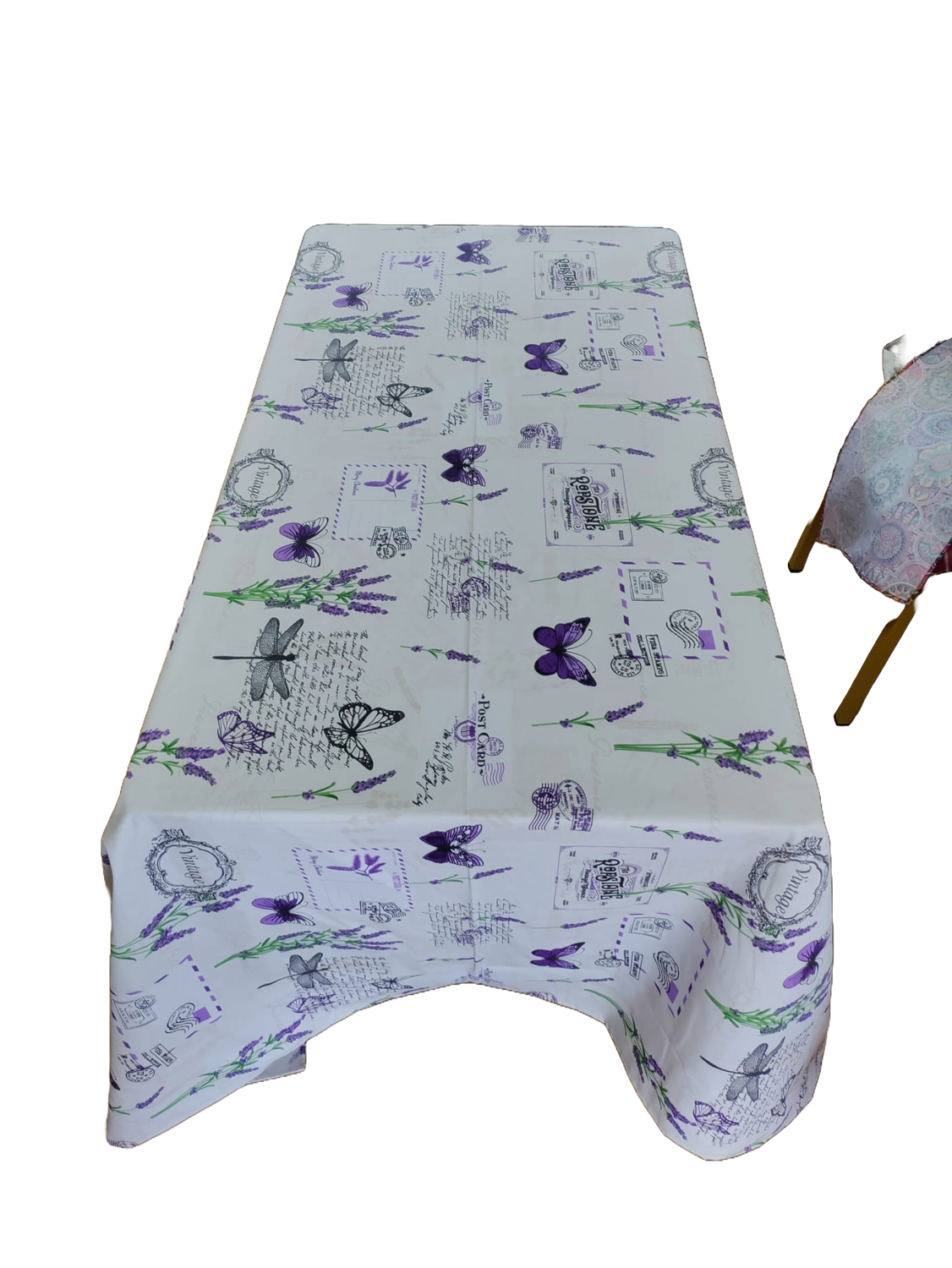 Față de masă cu lavandă, țesătură impermeabilă