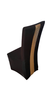 Husa negru & auriu pentru scaun Husa negru & auriu pentru scaun