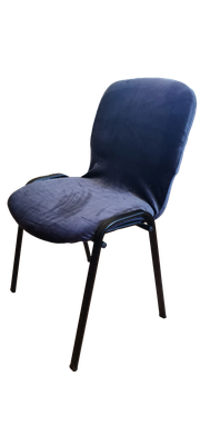 Husă scaun vizitator catifea super-soft gri (diverse tonuri) - 1 piesă
