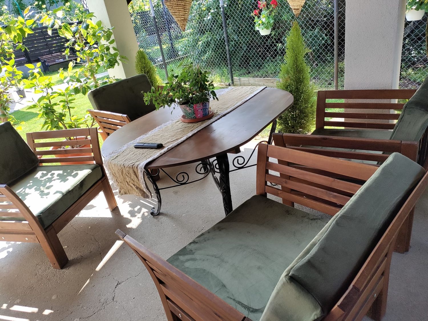 Huse perna fotoliu terasa