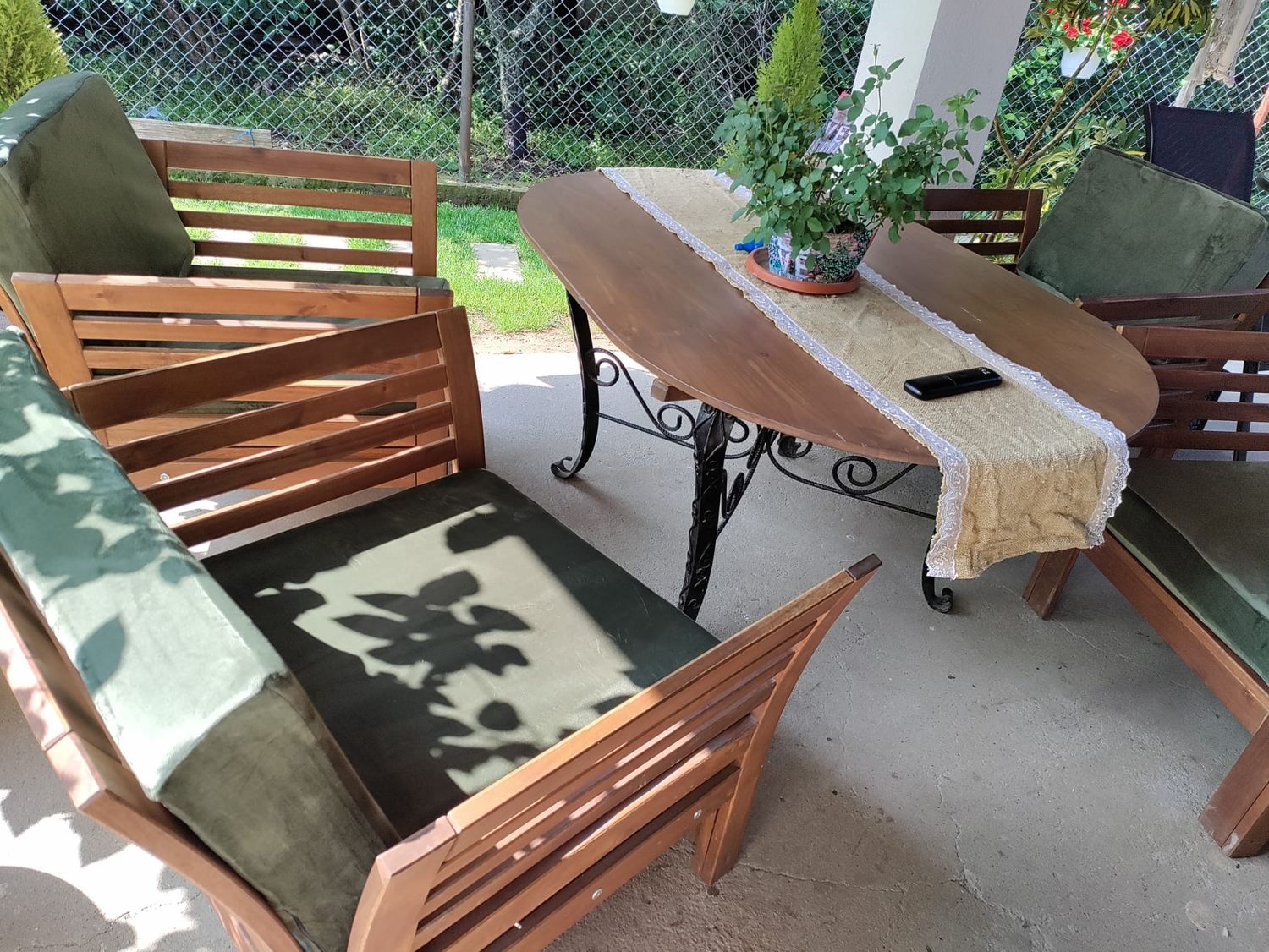 Huse perna fotoliu terasa