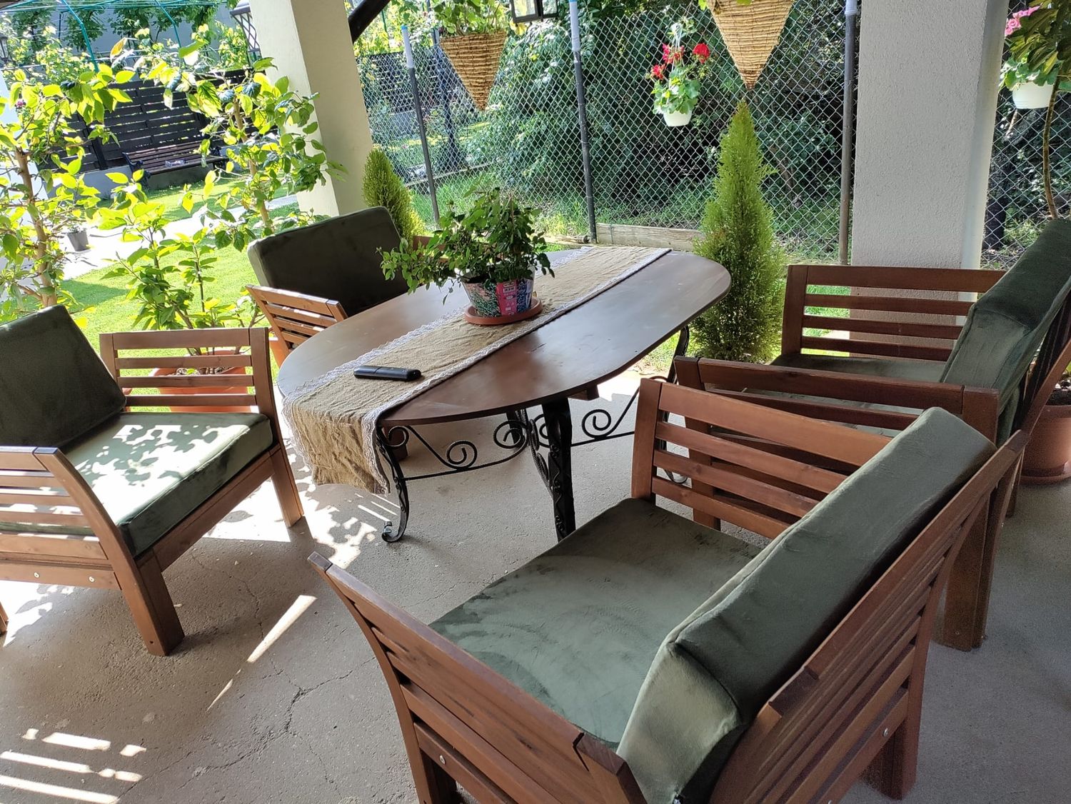 Huse perna fotoliu terasa