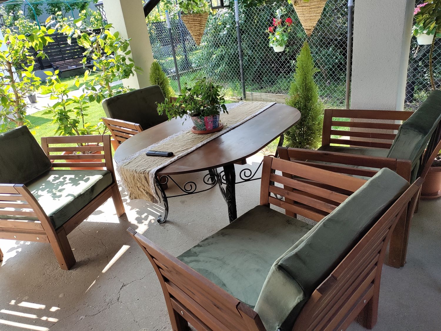 Huse perna fotoliu terasa