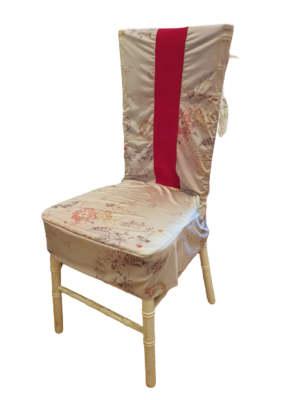 Set 4 huse scaun cu accente fucsia