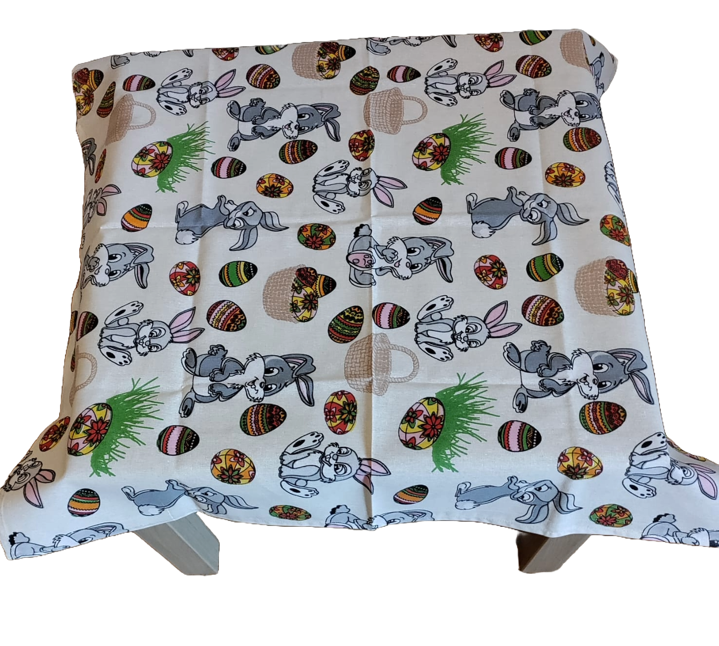 Față  de masă Sărbători Pascale, fundal crem