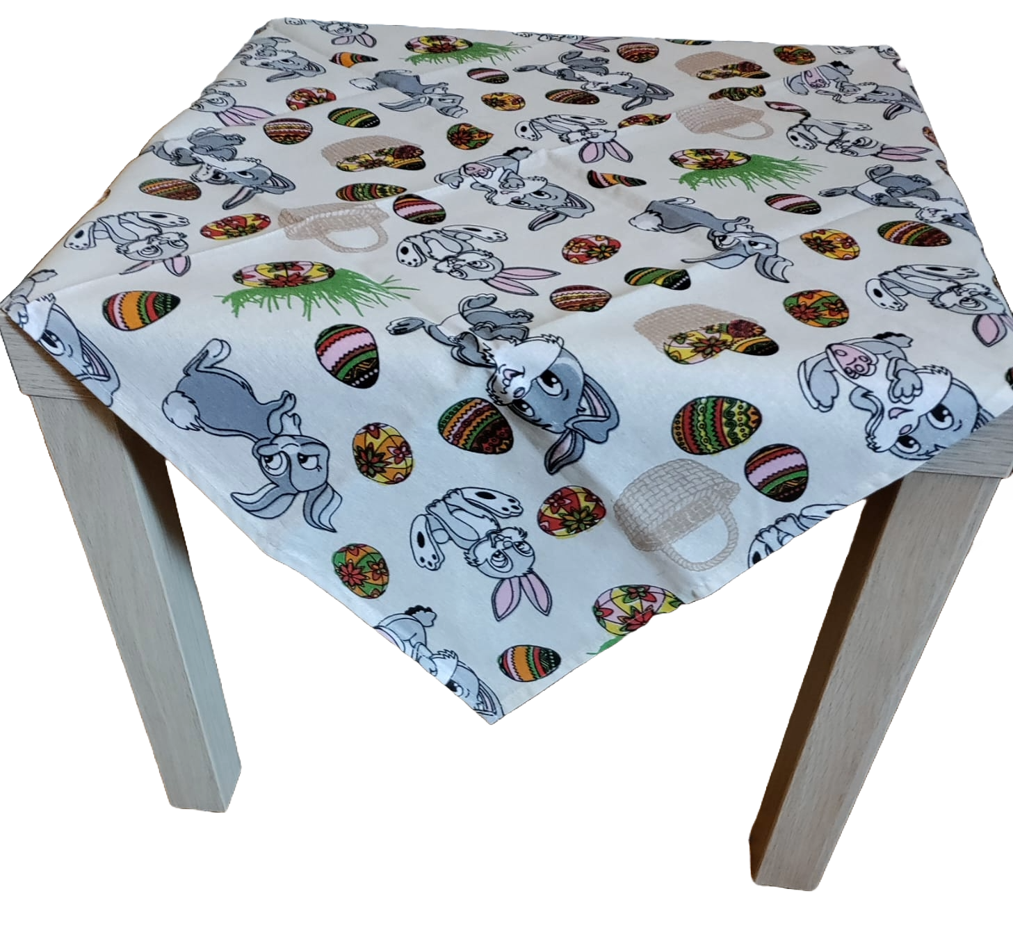 Față  de masă Sărbători Pascale, fundal crem