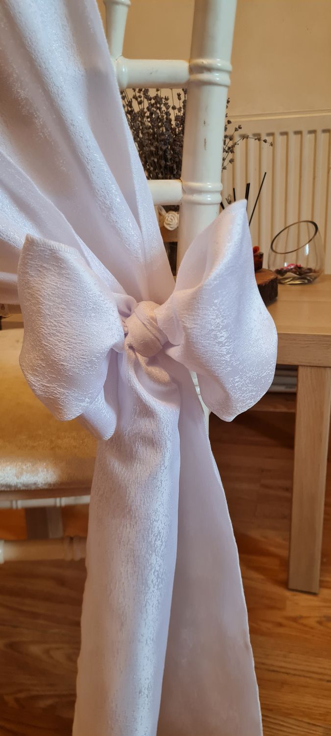 Eșarfe brocart ”cloud dancer”