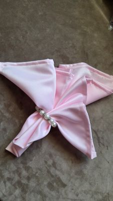 Șervete brocart roz pastel /pal Șervete brocart roz pastel /pal