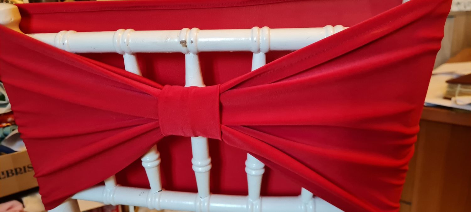 Benzi elastice lycra roșu