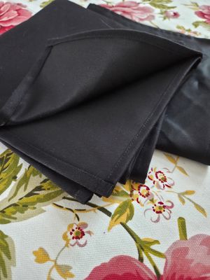 Șervet / ancăr  47x47 cm tercot negru