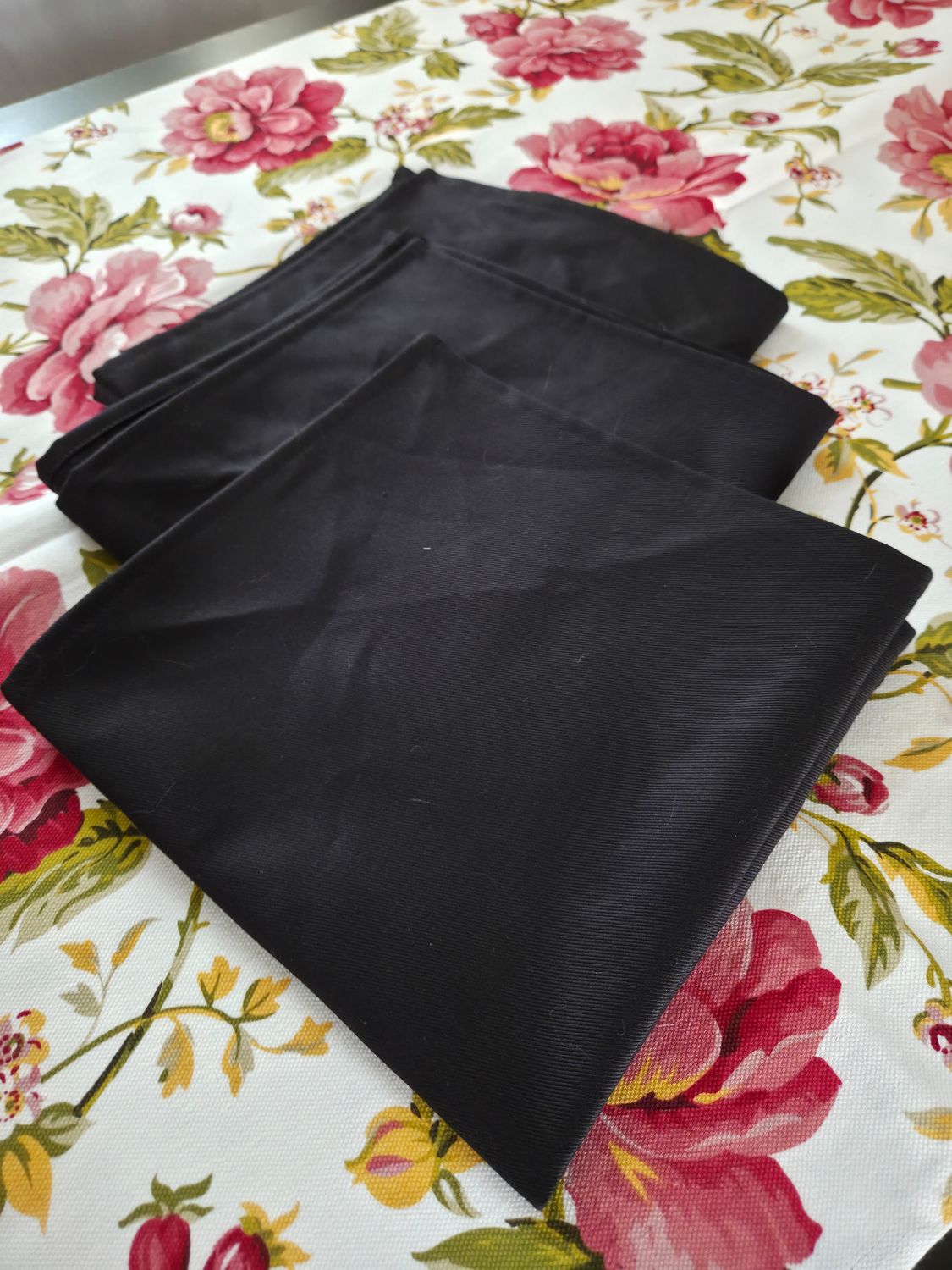 Șervet / ancăr  47x47 cm tercot negru