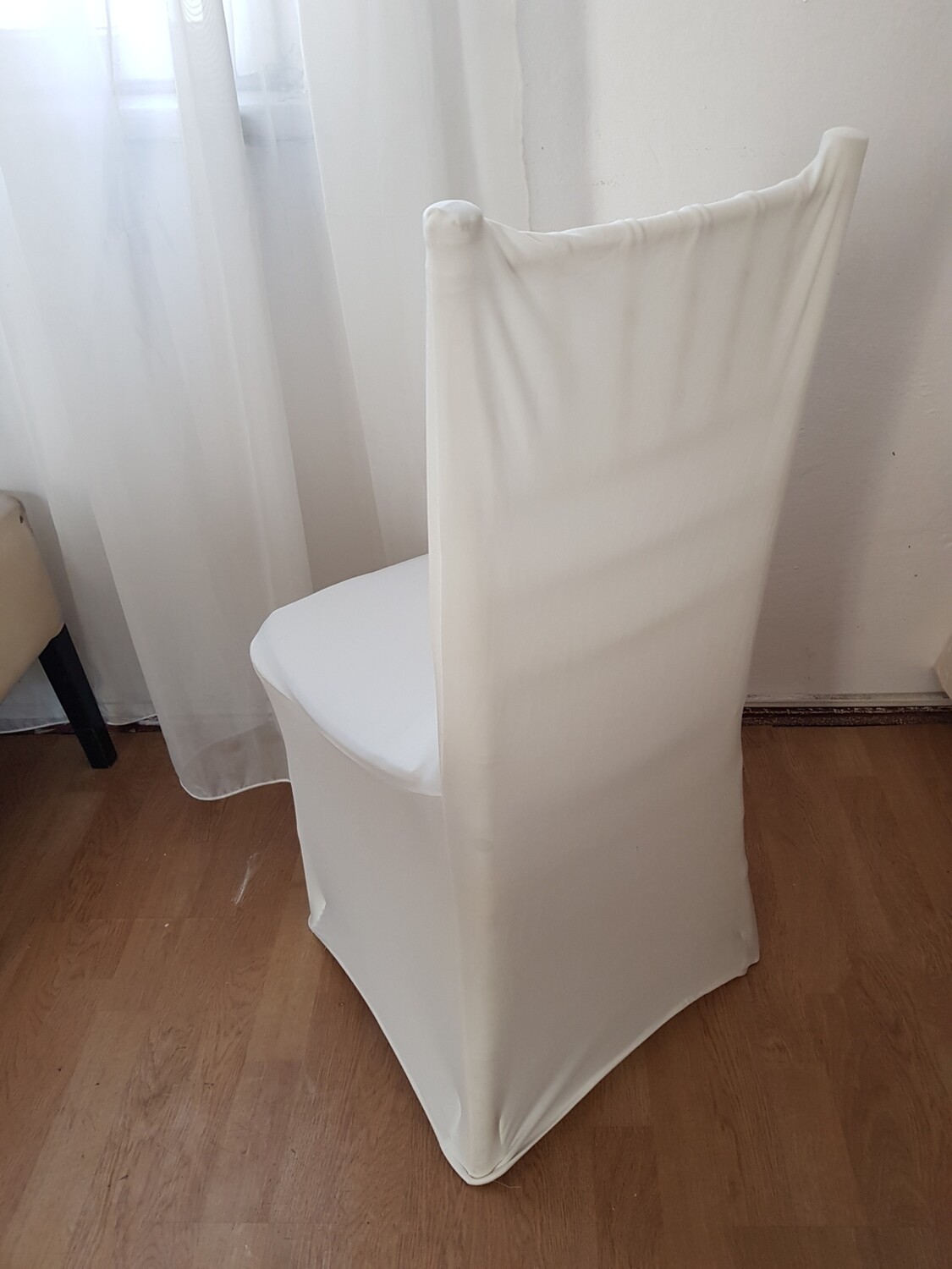 Huse stretch scaun lycra alb