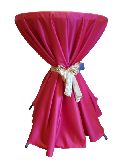 Față masă D300 cm brocart roz fucsia