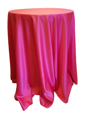 Față masă D300 cm brocart roz fucsia