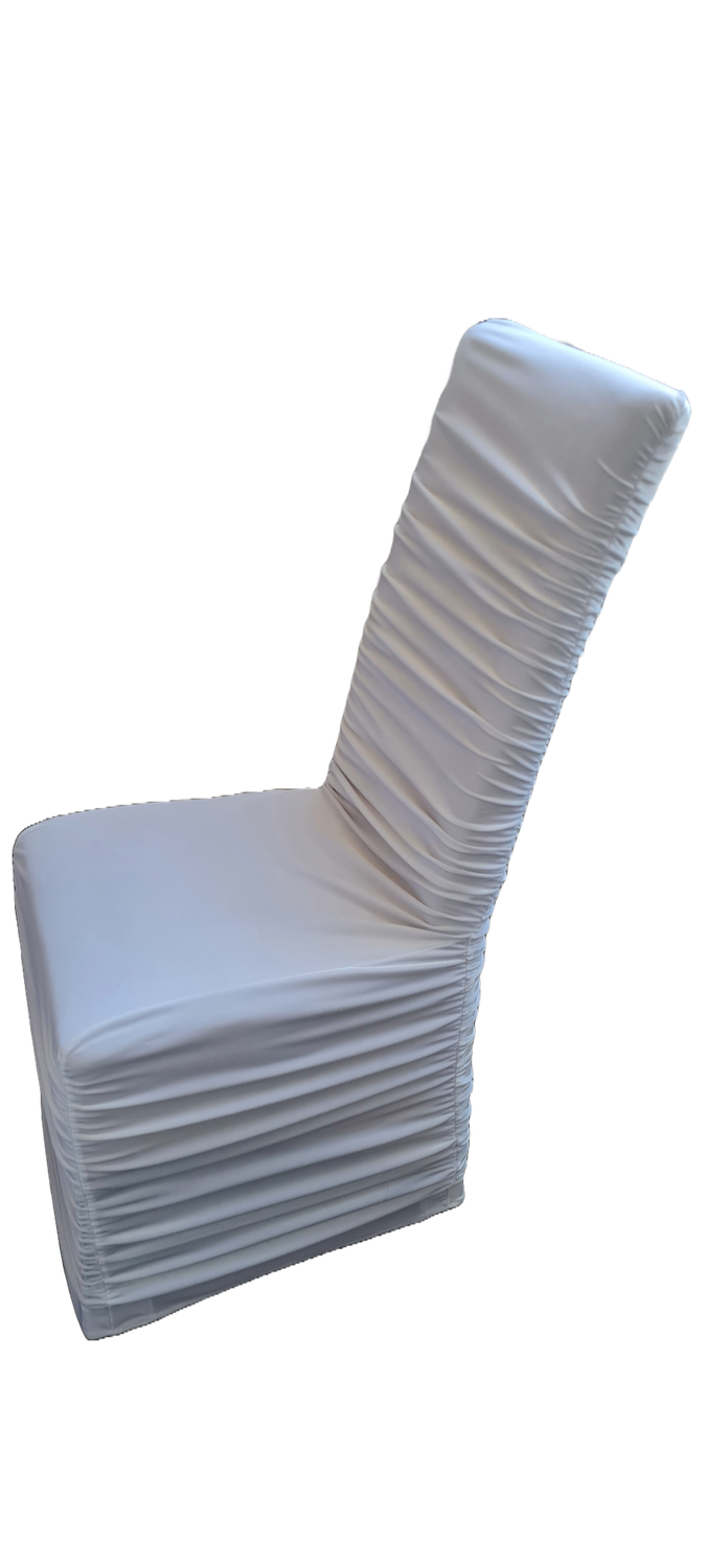 Husa catifea elastica albă