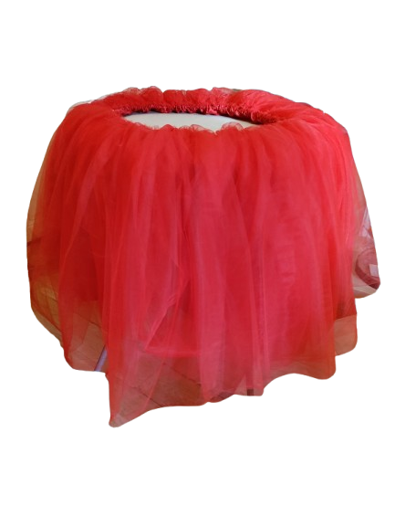 Fustă cristelniță botez /masă tort realizată din tulle