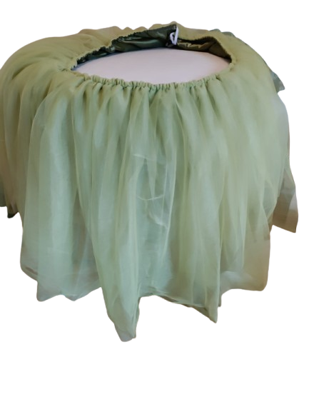 Fustă cristelniță botez /masă tort realizată din tulle
