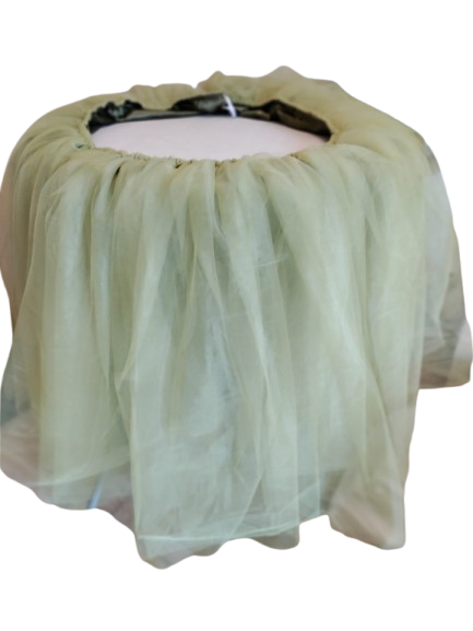 Fustă cristelniță botez /masă tort realizată din tulle