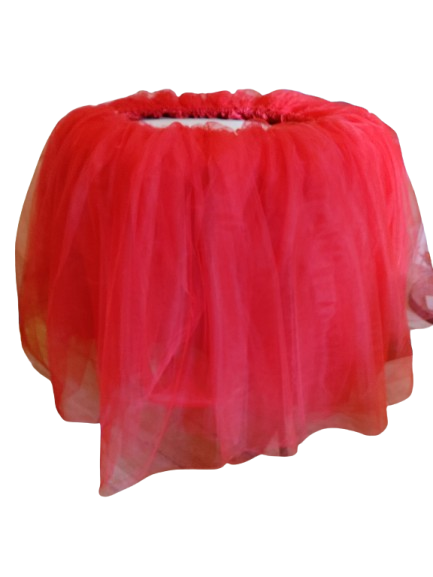 Fustă cristelniță botez /masă tort realizată din tulle