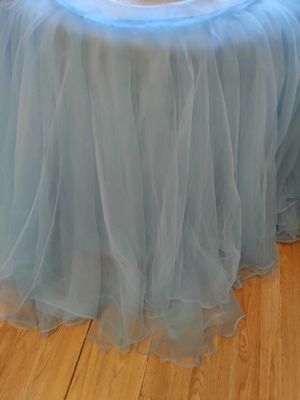 Fustă cristelniță botez /masă tort realizată din tulle