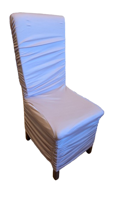 Husa milanesse crem-rozee cu elastice pentru incretire