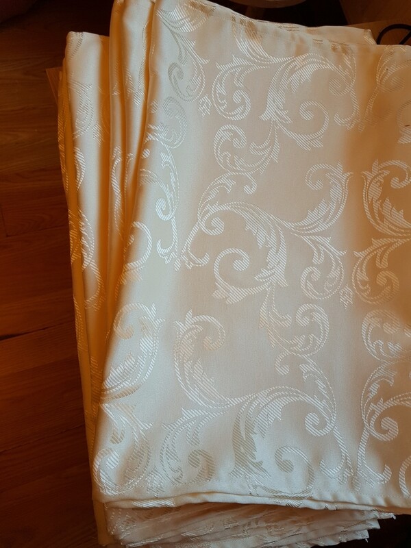 Traversa masa 49x248 cm brocart ivory-crem Traversa masa 49x248 cm brocart ivory-crem