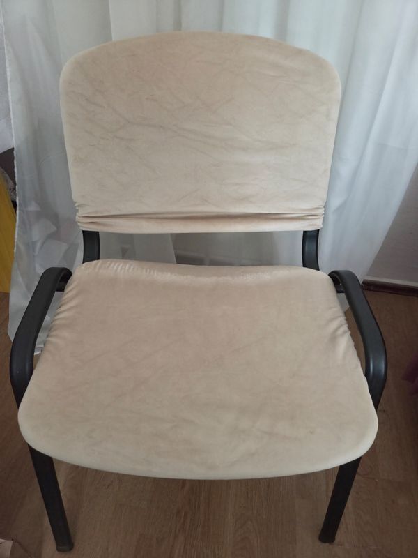 Husa  scaun vizitator 2 piese, crem / bej