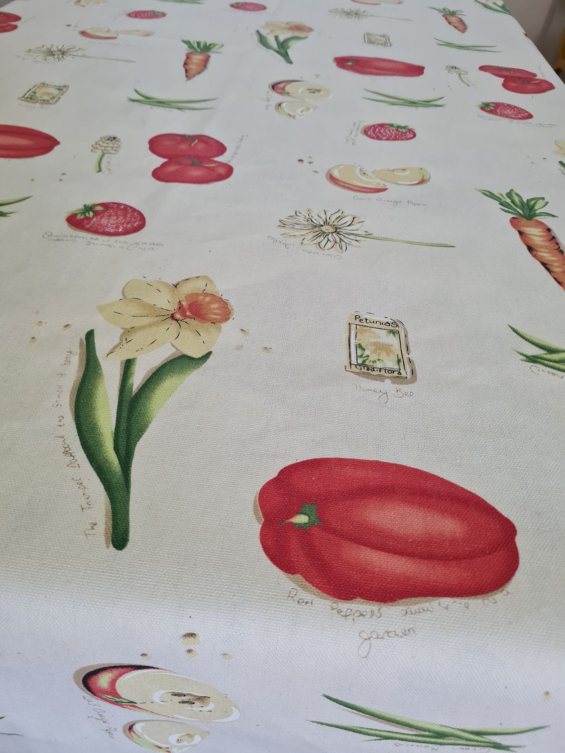 Față de masă pentru bucătărie, bumbac imprimat