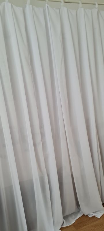 Perdea voal alb 200x260 cm