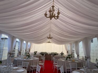 Tronson drapaj tavan cort latimea 6m ( 2 ape)  (citiți detaliile)