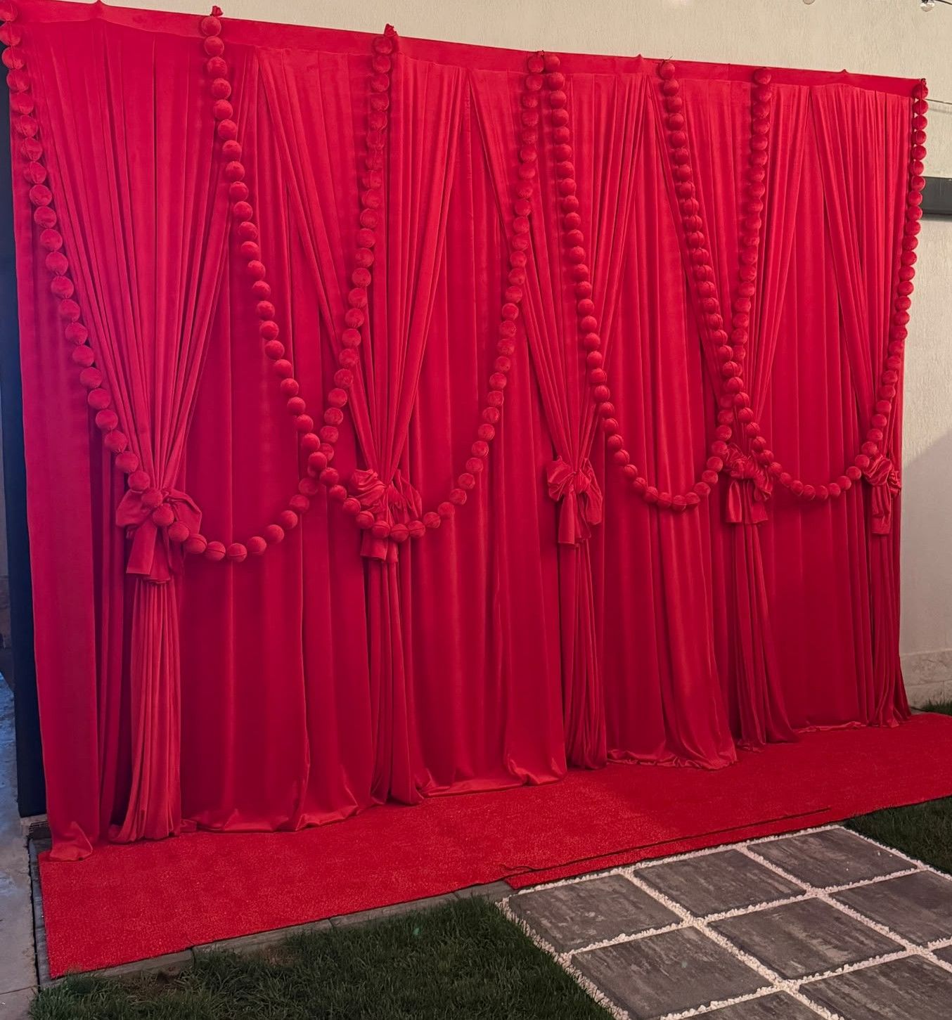 Draperie catifea elastică pentru zona foto