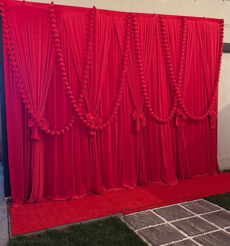 Draperie catifea elastică pentru zona foto