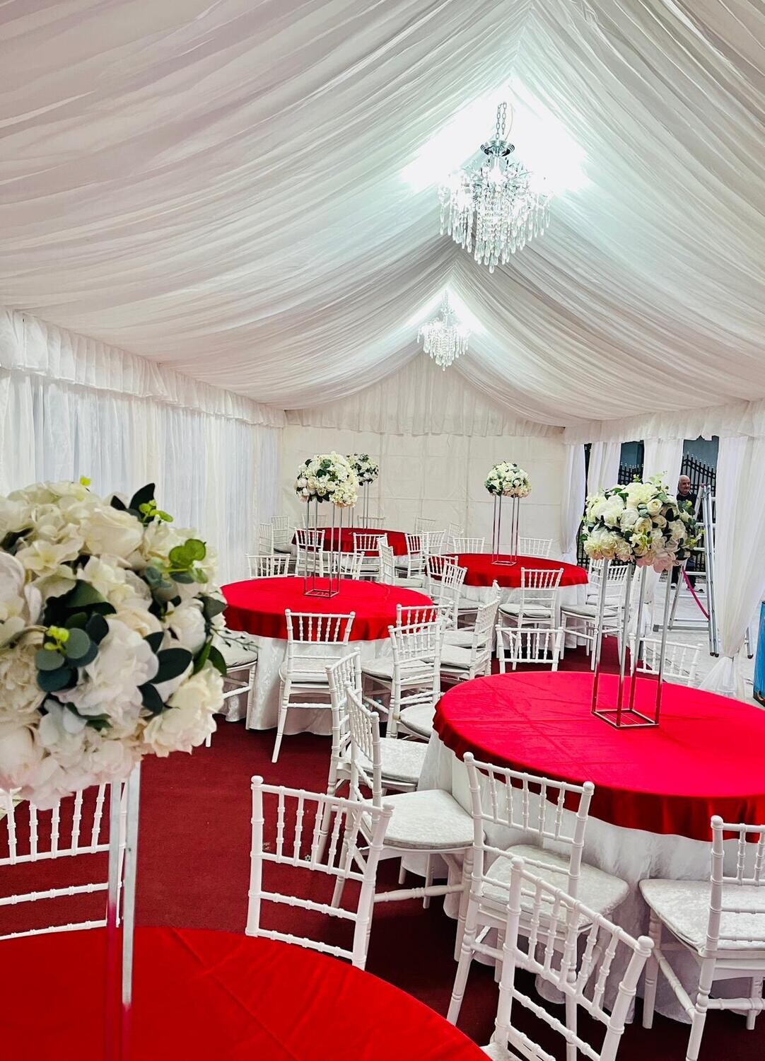 Drapaj complet cort cu lățimea de 4m, realizat din căptușeală