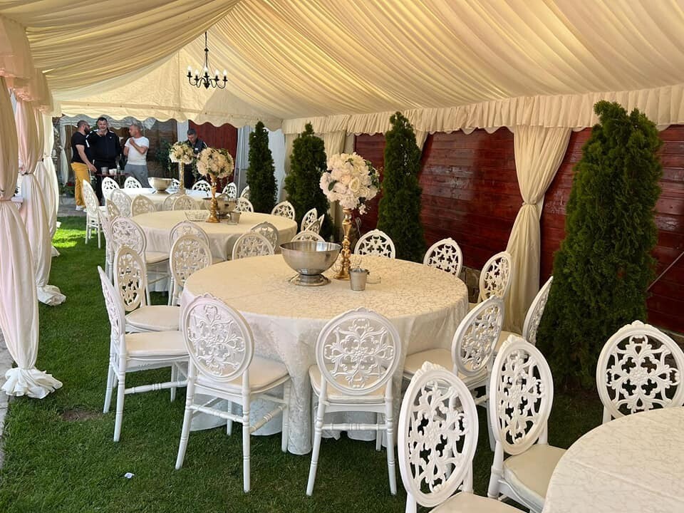 Drapaj complet cort cu lățimea de 4m, realizat din căptușeală