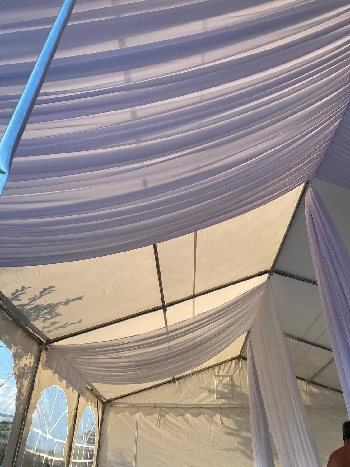 Drapaj complet cort cu lățimea de 4m, realizat din căptușeală