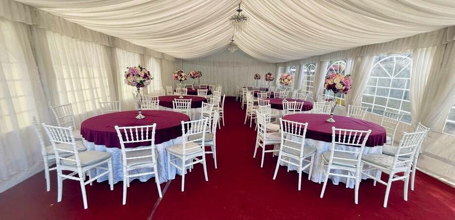 Drapaj complet cort cu lățimea de 4m, realizat din căptușeală