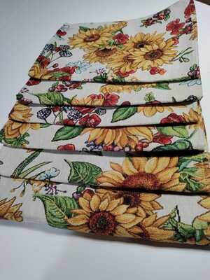 Set 6 suport farfurie 30x40 cm, țesătură tip goblen