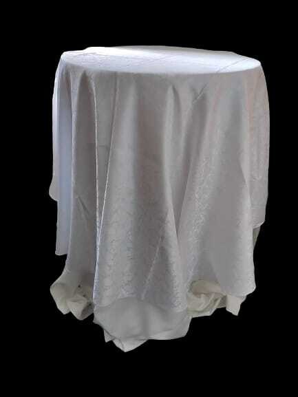 Fețe de masă brocart satinat ivory