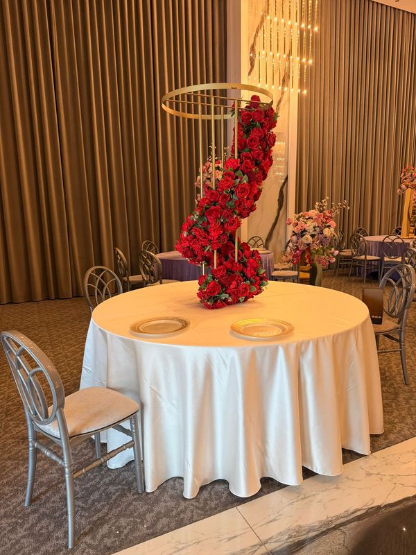 Fețe de masă brocart satinat ivory